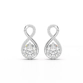2.2 CT Lab Diamond Round Cut Earrings